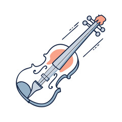 Obraz premium violin icon, violin vector illustration-simple illustration of violin, perfect for violin logos and icons