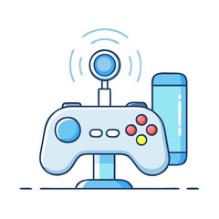virtual controller icon, virtual controller vector illustration-simple illustration of virtual controller, perfect for virtual controller logos and icons