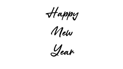 Happy new year text design for inspirational and motivational quotes, typography, modern and stylish motivational quotes typography slogan.