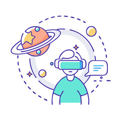 vr space icon, vr space vector illustration-simple illustration of vr space, perfect for vr space logos and icons