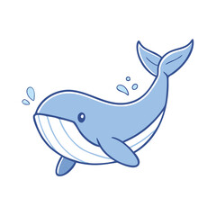 whale icon, whale vector illustration-simple illustration of whale, perfect for whale logos and icons