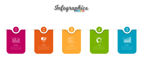 Infographic timeline template can be used for chart, diagram, web design, presentation, advertising, history