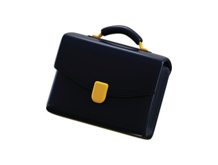 Business Briefcase icon 3d render concept of office management, finance suitcase business bag icon vector illustration