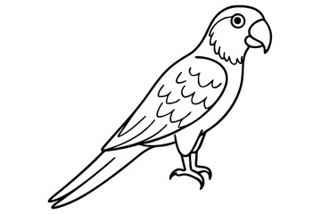 Fototapeta premium Graceful Macaw Silhouette