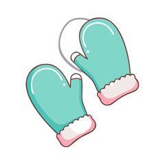 winter mittens icon, winter mittens vector illustration-simple illustration of winter mittens, perfect for winter mittens logos and icons