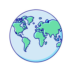 world map icon, world map vector illustration-simple illustration of world map, perfect for world map logos and icons