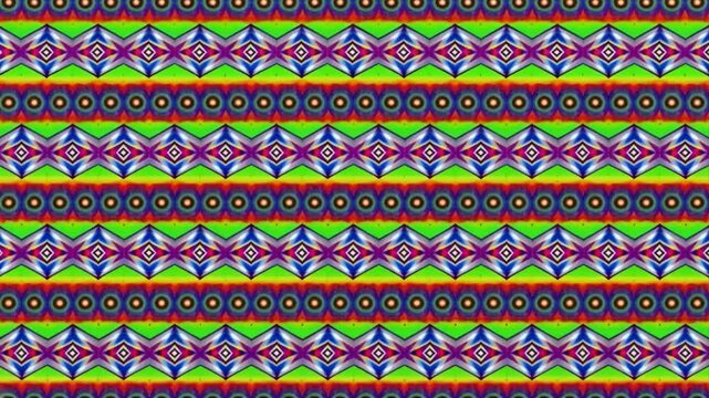 Vibrant Kaleidoscopic Pattern: A Symphony of Colors and Shapes