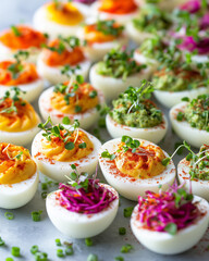 Colorful Deviled Eggs for Parties and Gatherings
