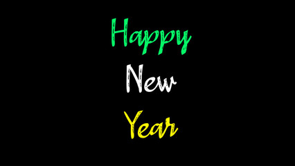 Happy new year text design for inspirational and motivational quotes, typography, modern and stylish motivational quotes typography slogan.