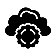 Vector Design Cloud Settings Icon Style