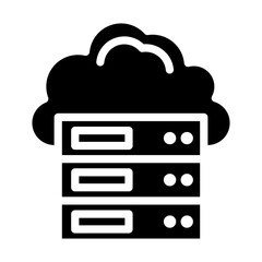 Vector Design Cloud Server Icon Style
