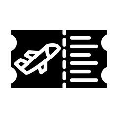 Vector Design Plane Ticket Icon Style