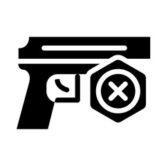 Vector Design No Weapons Icon Style