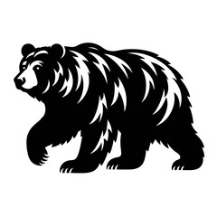 Obraz premium bear black color vector 
