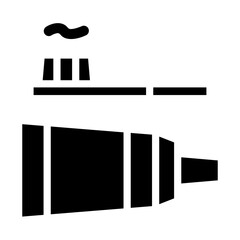 Tooth Paste on Brush Icon Style