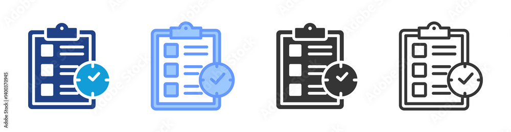 Poster Requirement icon set multiple style collection