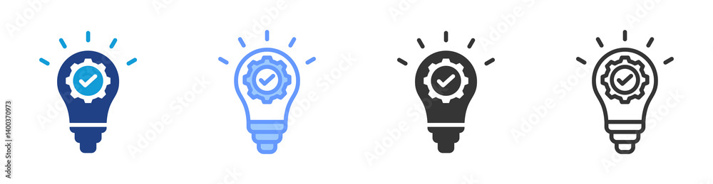 Poster Concept icon set multiple style collection