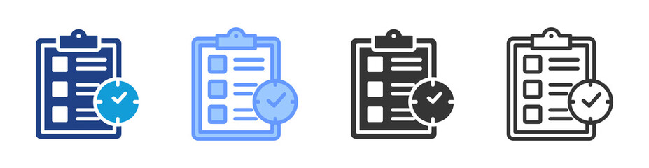 Requirement icon set multiple style collection