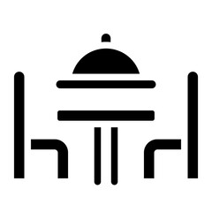 Dinner Table Icon Style