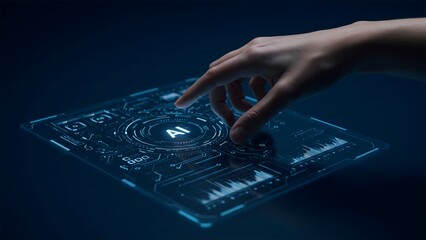 Fototapeta premium AI-Powered Data Visualization
