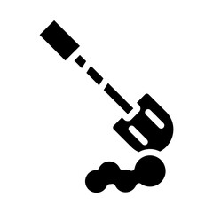 Obraz premium Shovel Icon Style