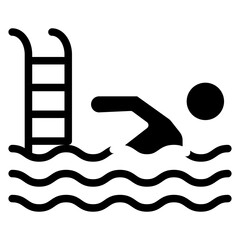 Swimming Pool Icon Style