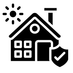 Home Insurance Icon Style