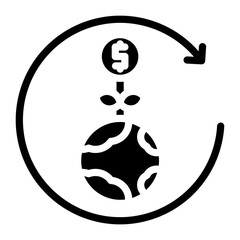 Green Economy Icon Style