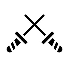 Fencing Sports Icon Style