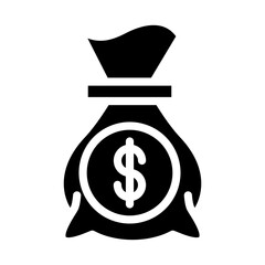 Money Bag Icon Style