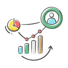 retention metrics icon, retention metrics vector illustration-simple illustration of retention metrics, perfect for retention metrics logos and icons