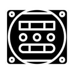 Electric Meter Icon Style