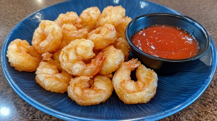 Crispy Fried Shrimp with Spicy Sauce
