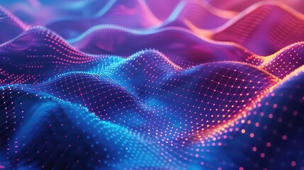 Fototapeta premium Illuminated Digital Waves
