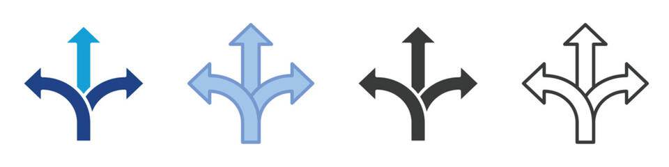 Direction Icons Collection – Multiple Vector Styles Icons