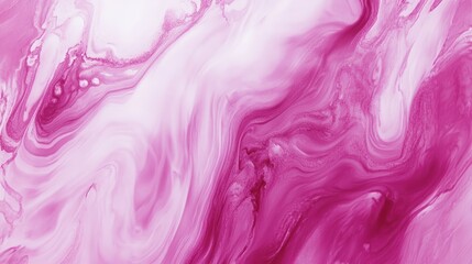 Abstract pink and white liquid marble texture.