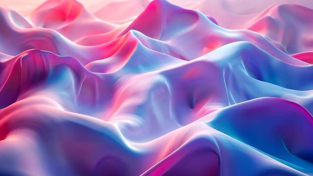 Abstract Dreamlike Landscape: Pink, Blue, and Purple Hues