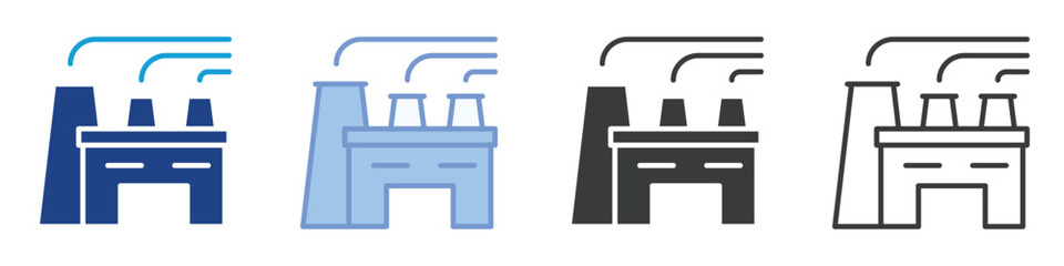 Factory Icons Collection – Multiple Vector Styles Icons