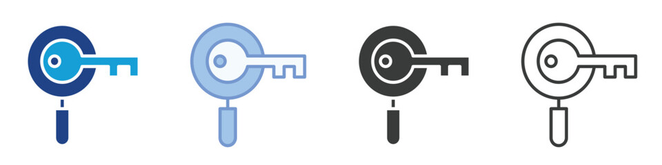 Find Key Icons Collection – Multiple Vector Styles Icons