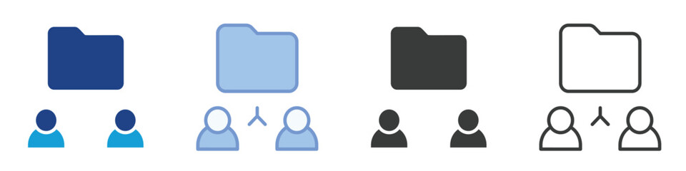 Folder Icons Collection – Multiple Vector Styles Icons