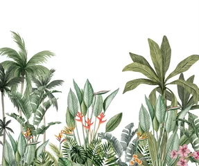 Gardinen Dschungel Minimal Botanical Print – Leaves for Modern Wall Decor - Wallpaper mural - Tropical leaves  © csinie1