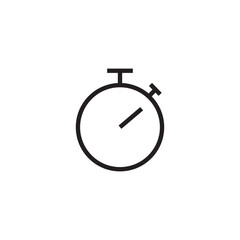 timer stopwatch clock icon editable outline stroke vector eps