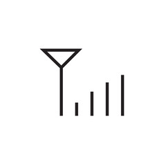 mobile network icon editable outline stroke vector eps
