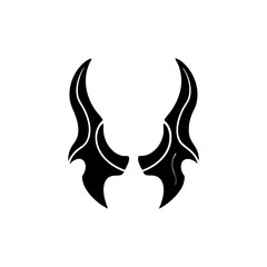 creative details Devil Horns Icon Vector Illustration