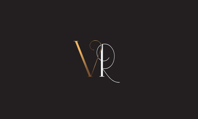 VR, RV , V , R , Abstract Letters Logo Monogram
