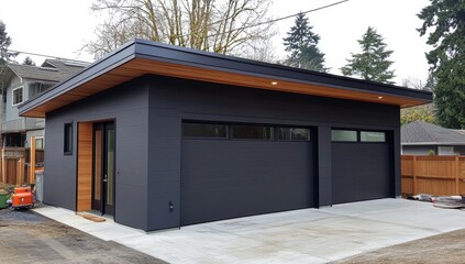 Modern, Stylish Two-Car Garage Addition
