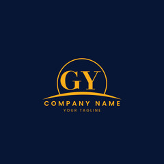 Minimalist Corporate Logo with Initials and Arc Design