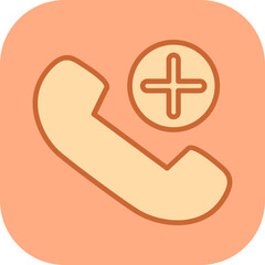 Obraz premium Emergency phone Vector Icon