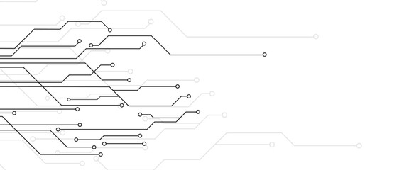 Abstract futuristic circuit board Illustration, Circuit board with various technology element. Hi tech digital connect, communication, High technology concept.