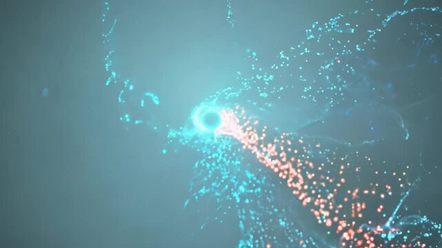 Black hole absorbing energy and particles montage
